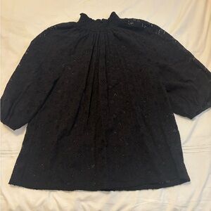 W5 Black Lace Women's Blouse